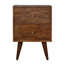 Hutch Mixed Chestnut Bedside Table by Lavishway | Bedside Tables-58800