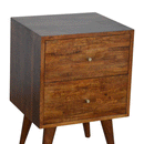 Hutch Mixed Chestnut Bedside Table by Lavishway | Bedside Tables-58806