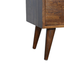 Hutch Mixed Chestnut Bedside Table by Lavishway | Bedside Tables-58803