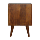 Hutch Mixed Chestnut Bedside Table by Lavishway | Bedside Tables-58802