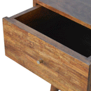 Hutch Mixed Chestnut Bedside Table by Lavishway | Bedside Tables-58804