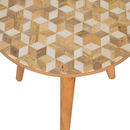 Hutch Patterned Design Cube End Table by Lavishway | Side Tables-58727