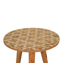 Hutch Patterned Design Cube End Table by Lavishway | Side Tables-58726