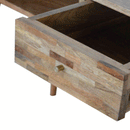 Hutch Contemporary Oak Finish Writing Desk by Lavishway | Reclaimed Wood Desks-58710