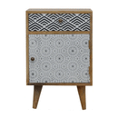 Hutch Mixed Pattern Bedside Table by Lavishway | Bedside Tables-58690