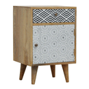 Hutch Mixed Pattern Bedside Table by Lavishway | Bedside Tables-58689