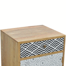 Hutch Mixed Pattern Bedside Table by Lavishway | Bedside Tables-58695