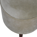 Mocha Upholstered Velvet Footstool by Lavishway | Footstool-58685