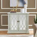 Modena Mirrored Panel 2 Doors Chest by Lavishway | Chest Of Drawers-24759