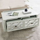 Modena Mirrored Panel 2 Drawers Coffee Table by Lavishway | Coffee Tables-24691
