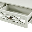 Modena Mirrored Panel 2 Drawers Console Table by Lavishway | Hallway Console Table-24685