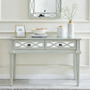 Modena Mirrored Panel 2 Drawers Console Table by Lavishway | Hallway Console Table-24679