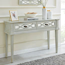 Modena Mirrored Panel 2 Drawers Console Table by Lavishway | Hallway Console Table-24680