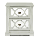 Modena Mirrored Panel 2 Drawers Side Table by Lavishway | Bedside Tables-24750