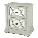 Modena Mirrored Panel 2 Drawers Side Table by Lavishway | Bedside Tables-24751