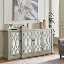 Modena Mirrored Panel 4 Doors Large Sideboard by Lavishway | Sideboards-24738