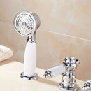 Brass Chrome Bathtub Tap & Hand Shower Set by Lavishway | Bathtub Faucets-49623