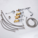 Brass Chrome Bathtub Tap & Hand Shower Set by Lavishway | Bathtub Faucets-49625