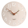 Modern Design Wooden 3D Wall Clock by Lavishway | Wall Clocks-50032