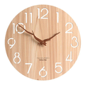Modern Design Wooden 3D Wall Clock by Lavishway | Wall Clocks-50029