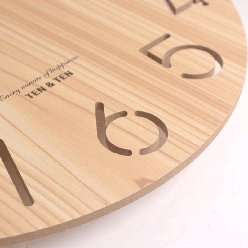 Modern Design Wooden 3D Wall Clock by Lavishway | Wall Clocks-50033