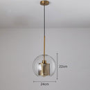 Modern Loft Glass Ball Pendant Light by Lavishway | Pendant Lighting-50201