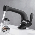 Modern Brass Pull Out Spout Bathroom Tap by Lavishway | Bathroom Faucet-48960