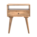 Assorted Open Slot Solid Wood Bedside Table by Lavishway | Bedside Tables-58655