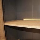 Modern Prismatic Cabinet Lighting Inc GB Plug