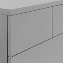 Monaco Grey Gloss 4 Over 2 Chest Of Drawers by Lavishway | Chest Of Drawers-61579