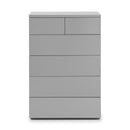 Monaco Grey Gloss 4 Over 2 Chest Of Drawers by Lavishway | Chest Of Drawers-61578