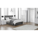 Monaco High Gloss 2 Doors & 1 Drawer Wardrobe by Lavishway | Wardrobe-61598