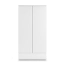 Monaco High Gloss 2 Doors & 1 Drawer Wardrobe by Lavishway | Wardrobe-61592