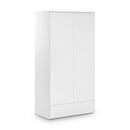 Monaco High Gloss 2 Doors & 1 Drawer Wardrobe by Lavishway | Wardrobe-61590