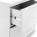 Monaco White Gloss 2 Drawers Bedside Table by Lavishway | Bedside Tables-61582
