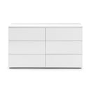 Monaco White High Gloss 6 Drawers Chest by Lavishway | Chest Of Drawers-61570