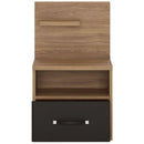 Monaco Left Hand Facing Bedside Cabinet by Lavishway | Bedside Tables-44107
