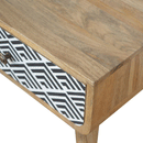 Dalston Monochrome Print Bedside Table by Lavishway | Bedside Tables-58652