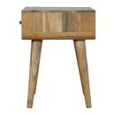 Dalston Monochrome Print Bedside Table by Lavishway | Bedside Tables-58650