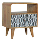 Daslton Open Slot Bedside Table by Lavishway | Bedside Tables-58639