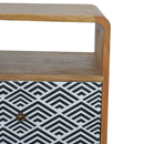 Daslton Open Slot Bedside Table by Lavishway | Bedside Tables-58646