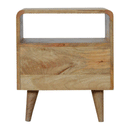 Daslton Open Slot Bedside Table by Lavishway | Bedside Tables-58641