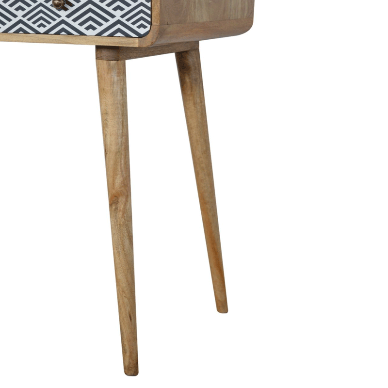Dalston Monochrome Print Console Table by Lavishway | Hallway Console Table-58635