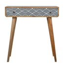 Dalston Monochrome Print Console Table by Lavishway | Hallway Console Table-58632