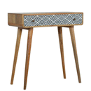 Dalston Monochrome Print Console Table by Lavishway | Hallway Console Table-58631