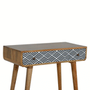 Dalston Monochrome Print Console Table by Lavishway | Hallway Console Table-58638