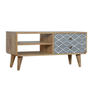 Dalston 2 Drawers Monochrome Print Media Unit by Lavishway | TV Units Cabinets-58622