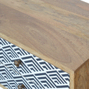 Dalston 2 Drawers Monochrome Print Media Unit by Lavishway | TV Units Cabinets-58627