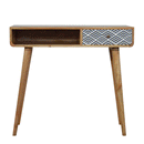 Dalston Monochrome Print Writing Desk by Lavishway | Reclaimed Wood Desks-58609