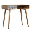 Dalston Monochrome Print Writing Desk by Lavishway | Reclaimed Wood Desks-58608